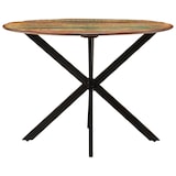 thumbnail of vidaXL Eettafel Ø110x78 cm van massief oud hout en staal