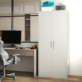 thumbnail of Mueble archivador de 5 niveles archivador con llave estantes ajustable armario archivador metálico para oficina estudio salón 80x40x180 cm blanco