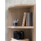 thumbnail of Eckregal `Nidda`: Modern, 3 Fächer, runde Front, Melaminharz-Beschichtung, schneller Aufbau. Beige, 30x30x60 cm | Kadima Design