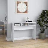 thumbnail of Table console blanc 105x30x80 cm bois d'ingénierie Modèle Jardin Nova Plus