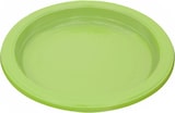 thumbnail of MONOUSO - Prato Plástico PS Reutilizável Raso Verde Lima Ø16,5cm (25 Uds)