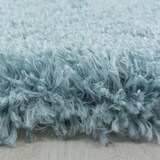 thumbnail of Hochflorteppich Shaggy Einfarbig Weich Flauschig Waschbar Strapazierfähig Schlafzimmer Rund Blau 200x200 cm – SALZACH von Kadima Design