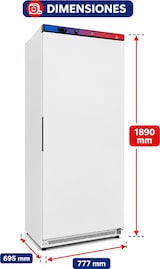 thumbnail of Gasfrit - Weißer Tiefkühlschrank 600 Liter – 777 × 695 × 1890 mm