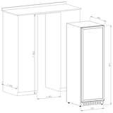 thumbnail of Vinoteca Vinobox 168 2T negra 168 botellas 2 temperaturas, de 5º a 10º y de 10º a 18ºC, 210 W, 16 baldas de madera extraíble