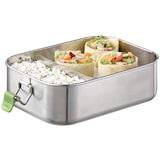 thumbnail of APS 66901 Hochwertige Edelstahl Lunchbox / Brotdose 1.100 ml inkl. Trennwand / auslaufsichere Frischhaltedose