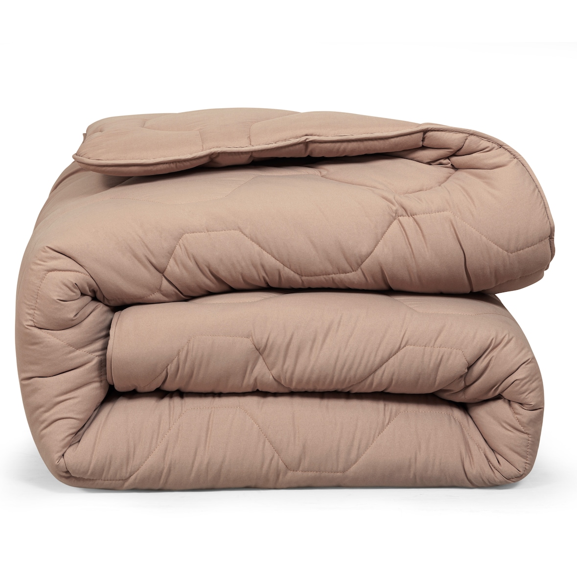 DoubleDry 2 in 1 Dekbed 240x200 - Lits Jumeaux wasbaar dekbed zonder overtrek - taupe