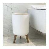 thumbnail of Poubelle Sur Pied De Salle De Bain Push - Malmo - Kitchen Move - 7 L - Ouverture Par Pression - Bois Design