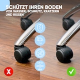 thumbnail of Björn&Schiller Bodenschutzmatte 100 x 120 cm Kratzschutz Schreibtischunterlage, Transparent, Rutschfeste Bürostuhlunterlage, Bodenmatte