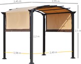 thumbnail of Pérgola 3x2,5m Cenador con Techo Retráctil Jardín Patio Terraza Poliéster Beige