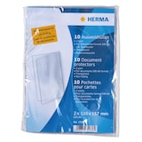 thumbnail of Herma 10er PG Ausweishülle klappbar PP transparent für A6