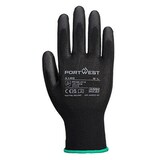 thumbnail of Portwest - Gants manutention Jauge 13 enduit PU lisse (Pack de 12) Noir Taille 10