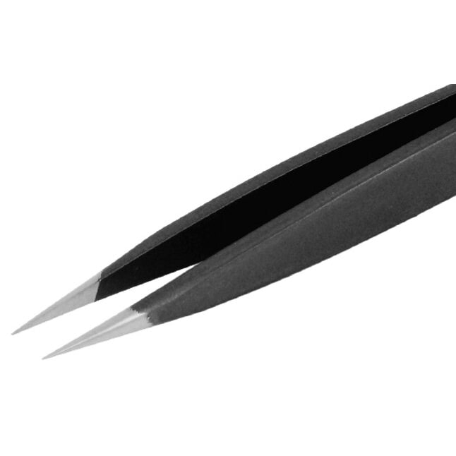 ESD Pinzette, mit dicken und flachen Spitzen, 120 mm