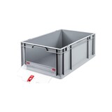 thumbnail of PROREGAL 5x Eurobox NextGen Insight Cover | HxBxT 22x40x60 | 44 Liter | Hoch/Rot | Eurobehälter, Transportbox, Transportbehälter