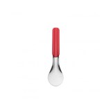 thumbnail of IJsschep van roestvrij staal, 25 cm, met rood, met kunststof bekleed handvat.