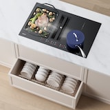 thumbnail of CIARRA Plaque à Induction et Hotte Intégrée 4 Foyers 83cm 7000W, avec 4 Flex Zone Boost Touche Sensitive Minuterie CBBEH834BBF