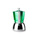 thumbnail of IBILI - Elba Green espressomachine, 3 kopjes, 150 ml, gegoten aluminium, roestvrijstalen voet