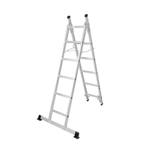 Alu 3 in 1 Kombileiter Mehrzweckleiter Schiebeleiter Anlegeleiter 11 stufig