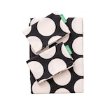 thumbnail of Benetton - 4-teiliges Doppelbett-Set (Bettbezug 220 x 220 cm, Spannbettlaken 160 x 200 cm und 2 Kissenbezüge 50 x 80 cm) 100 % schwarze Baumwolle