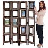 thumbnail of Paravent Fotogalerie II, Raumteiler Trennwand Sichtschutz Foto-Paravent, 160x125cm ~ braun