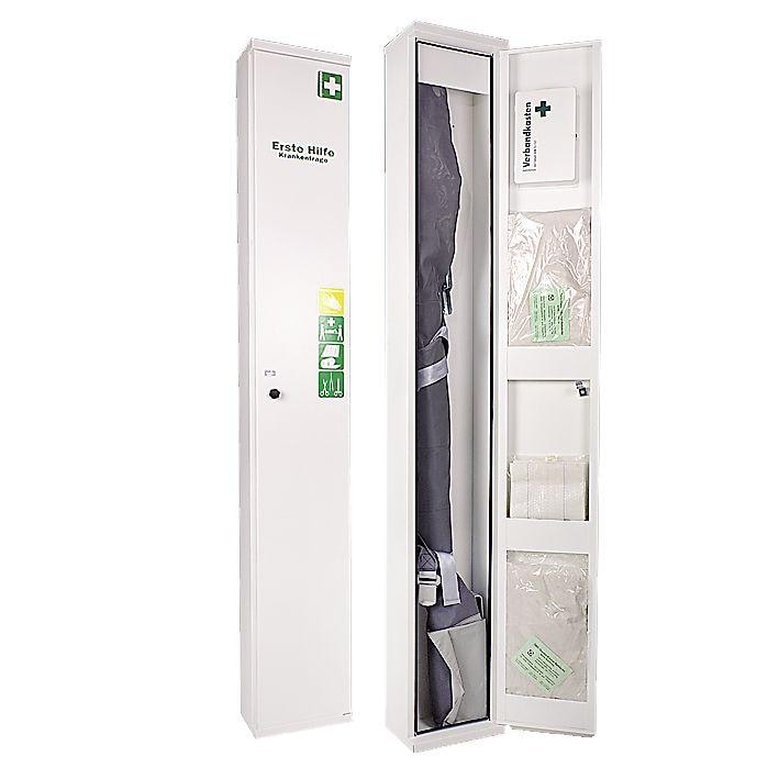 Stehschrank NovoLine 4 weiß gefüllt
