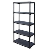 thumbnail of ArtPlast - Scaffale modulare in polipropilene con 5 ripiani 80x40x176 cm in colore nero - Collezione Tempo