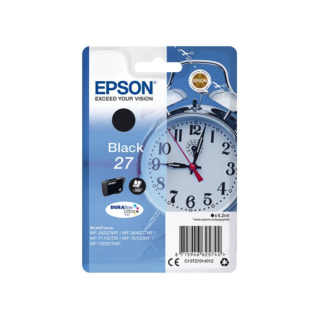 Tinten EPSON C13T27014012 EPSON WF3620DWF TINTE BK ST