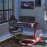 thumbnail of Vinsetto Sedia da Ufficio Ergonomica Reclinabile e Poggiapiedi Grigio