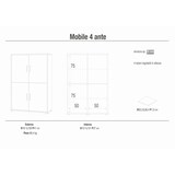 thumbnail of SARMOG MOBILE 4 ANTE KIT L108 P41 H161 in truciolare nobilitato color cemento