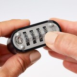 thumbnail of HMF Zahlenschloss Vorhängeschloss, Schloss mit 4-stelligem Zahlencode aus Zinklegierung, 5,3 x 2,4 x 7,8 cm, Silber