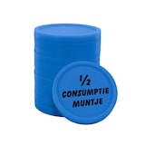 thumbnail of CombiCraft 1/2 consumptie munten bedrukt Ø23mm - Blauw - 100 stuks