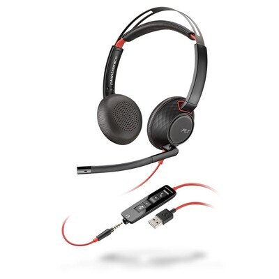 Poly Blackwire C5220 - 5200 Series -Stereo Headset USB-A