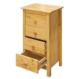 thumbnail of Möbilia Cómoda | con 4 cajones | madera de pino | ancho 46 x fondo 35 x alto 80 cm | color natural