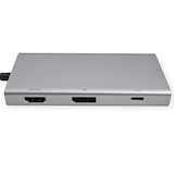 thumbnail of VALUE USB Typ C Dockingstation, HDMI+DP 4K60, 3x USB 3.2Gen1 (1x C + 2x A), 1x PD, 1x RJ45