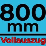 thumbnail of Schubladenschienen 10 STÜCK VOLLAUSZUG Rollenauszug Teleskopschiene Schubladenauszug H 45 L 800 mm