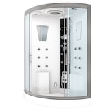 thumbnail of Dusche Duschkabine D26-EH-EA Duschtempel Sauna 130x130 cm OHNE 2K ScheibenVersiegelung