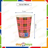 thumbnail of DayBays 500 Stk. Kaffeebecher 7,5oz/180ml Ø7cm " Coffee To Go Becher " Pappe mit PE-beschichtet