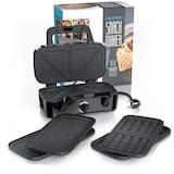 thumbnail of Arendo Sandwichmaker Waffeleisen Kontaktgrill mit abnehmbaren Platten - mit Antihaftbeschichtung - spülmaschinentauglich - BPA frei