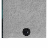 thumbnail of Helloshop26 - Badezimmerschrank mit LED-Spiegel 62 x 14 x 60 cm graues MDF 02_0006606