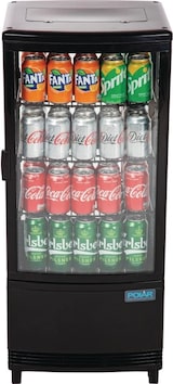 thumbnail of Polar Kühlvitrine, 86 Liter, Schwarz, automatische Abtauung