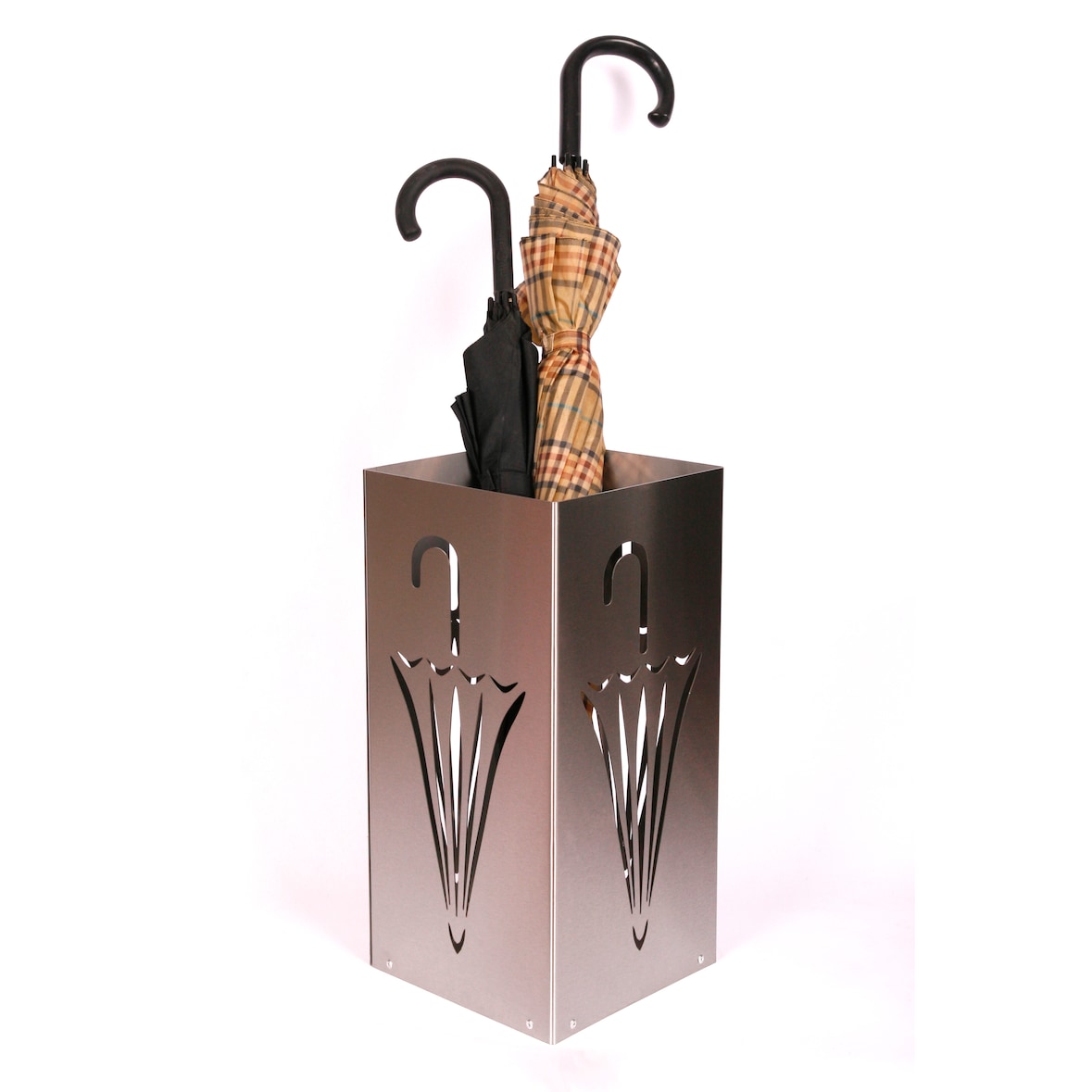 Schirmständer Design Umbrella closed 23x23cm Edelstahl matt SZAGATO Regenschirmständer große Schirme Schirmhalter moderne Schirmständer