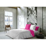 thumbnail of Funda nórdica bicolor reversible cama 90 algodón extra suave fabricado en España Fucsia 43/Blanco Naturals