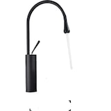 thumbnail of Lydia | Hotel Gastro Schwarz Badarmatur | Edelstahl Wasserhahn Für hohe Waschbecken |Mischbatterie 2 Anschlüsse | Hochdruck Armatur hoch |Badezimmer