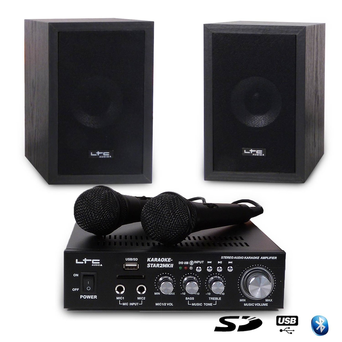 Ensemble Karaoke 100W - USB/SD/BLUETOOTH - LTC AUDIO STAR2MKII STAR2MKII-SE-1
