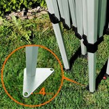 thumbnail of Gartenzelt 2x3m - mit 3 Wänden - Rot