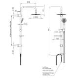 thumbnail of Colonna doccia stile tondo completa