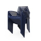 thumbnail of METRO PROFESSIONAL Fauteuil de terrasse Saphir, empilable, plastique, bleu pétrole