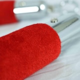 thumbnail of Cordoncino di velluto rosso per pali di guida