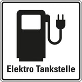 thumbnail of Schild I Hinweisschild Elektro Tankstelle, Aluminium RA0, reflektierend, 600x600mm
