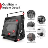 thumbnail of EVOCAMP tragbare Gasheizung, Heizstrahler kompakte Heizung für Zelte und Werkstätten, Sauerstoffmangelsicherung mit 28 Gaskartuschen 227g