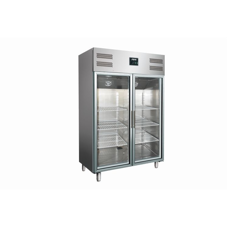 SARO Gewerbekühlschrank mit Glastür - 2/1 GN Modell GN 1200 TNG
